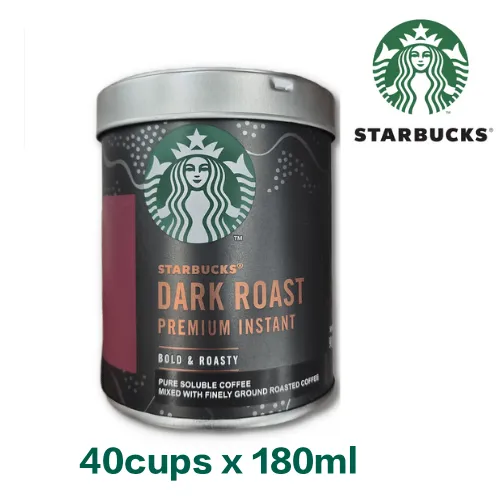 STARBUCKS DARK ROAST / MEDIUM ROAST PREMIUM INSTANT COFFEE 90g Lazada PH