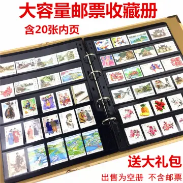 Postage Stamps Album 20 pages 500 units handmade Stamp Collecting