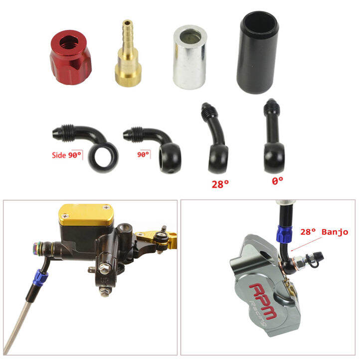 AN3 Brake Oil Hose Banjo Fitting Remove Aluminum Moto hydraulic