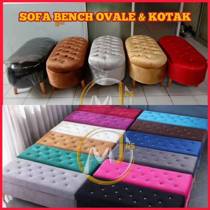 Sofa Bench Minimalis Oval Bed Murah Cod Lazada Indonesia