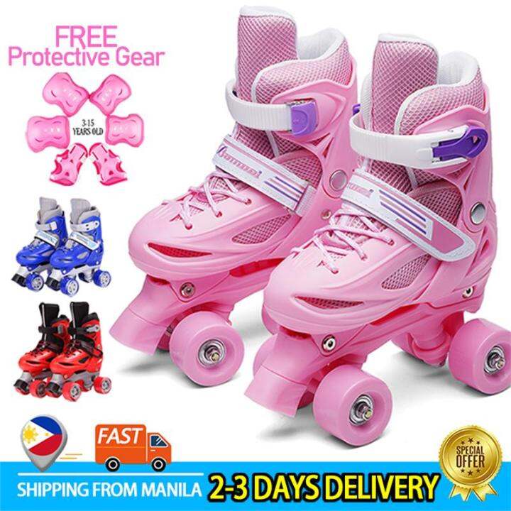 DoubleRow Adjustable Roller Skates Skates Suitable For Beginners 4