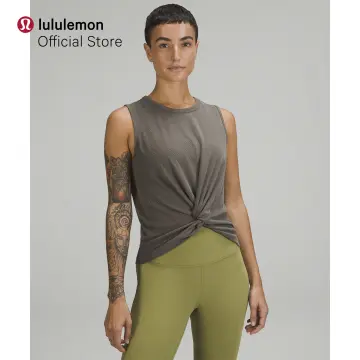 Lululemon Modal-Silk Blend Tie-Front Yoga Tank Top - Black - lulu