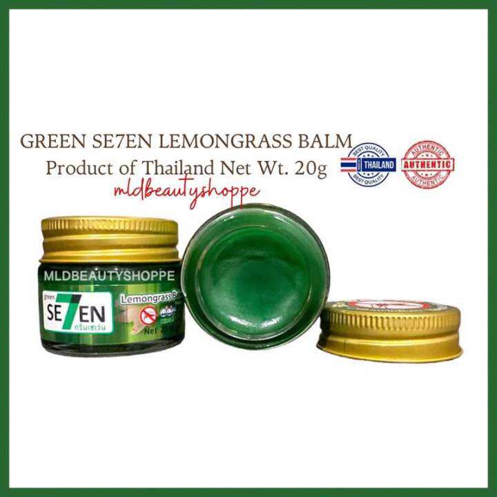 Original GREEN SE7EN Lemongrass Massage Balm 20g. (Made in Thailand)🇹🇭
