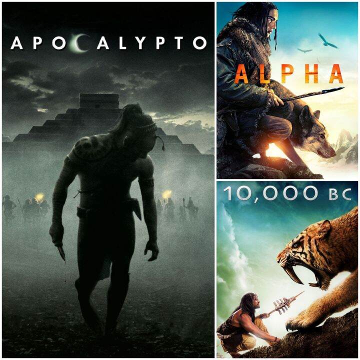 Dvd หนังแอคชั่น-ผจญภัย ☆ Apocalypto/Alpha/10,000 Bc มัดรวม 3 เรื่องดัง #หนังฝรั่ง  #แพ็คสุดคุ้ม | Lazada.Co.Th