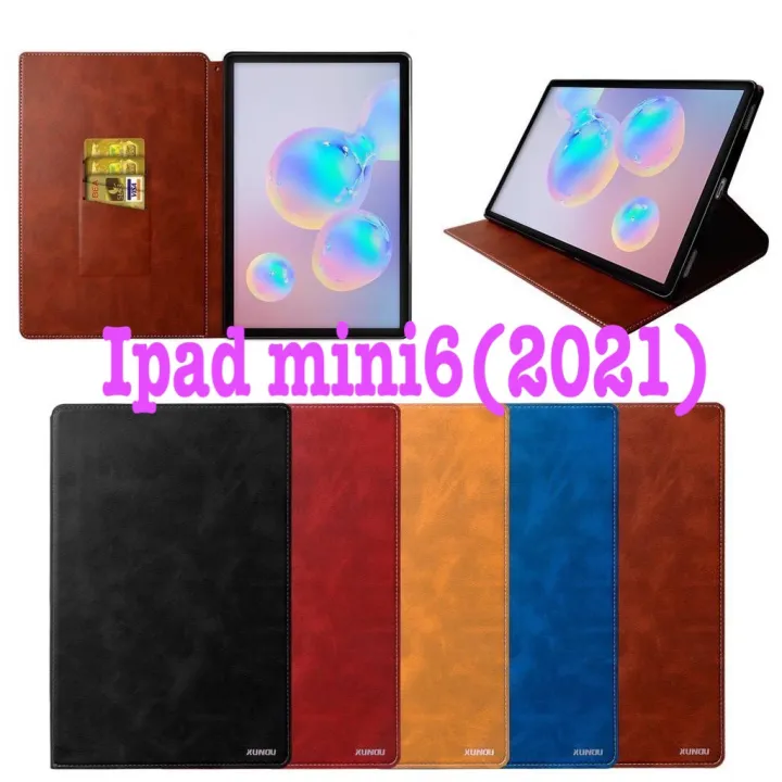 พร้อมส่งใน🇳🇱 XUNDO ฝาพับเคส IPad mini6(2021)แบบฝาผับเก็บนามบัตรได้ใส่ปากกาได้ Lazada.co.th