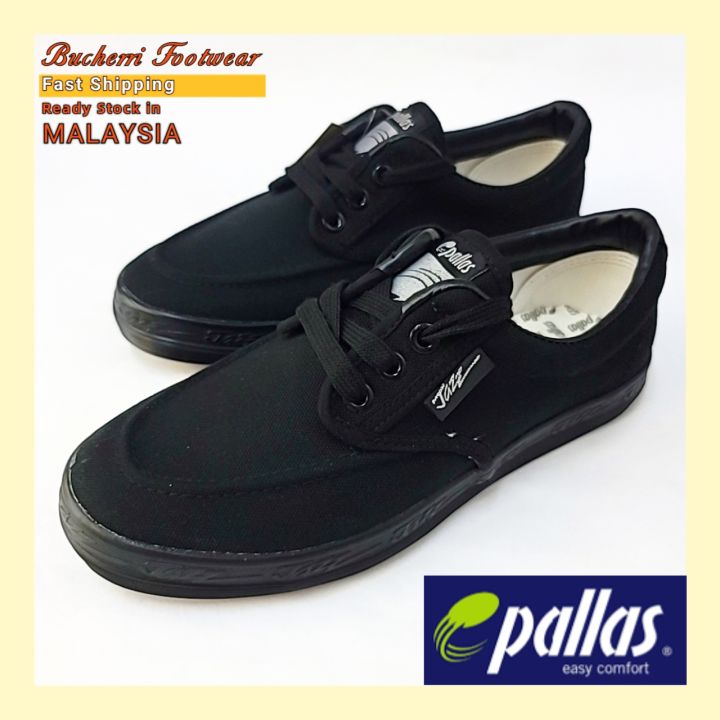 Pallas Jazz Black School Shoe Kasut Sekolah Hitam 407 001 Lazada