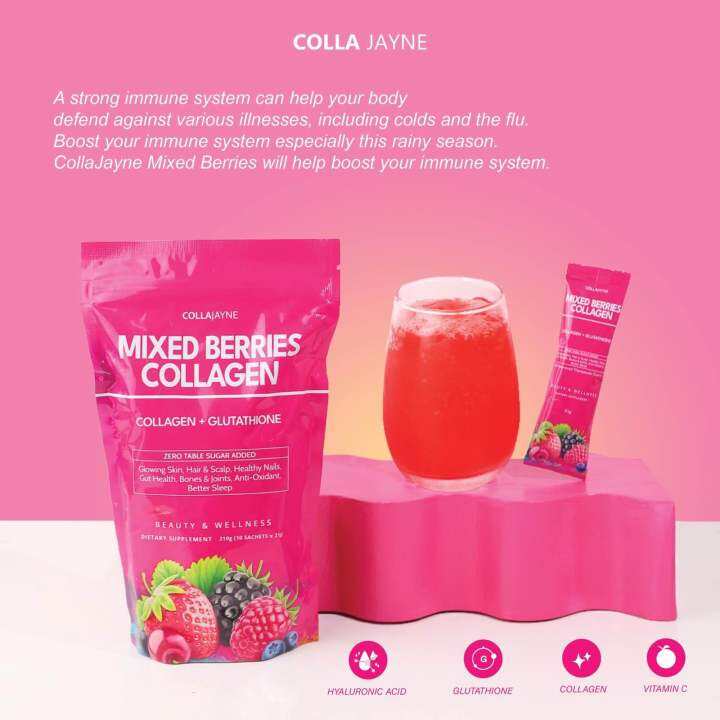 COLLAJAYNE MIXED BERRIES WITH COLLAGEN & GLUTATHIONE Lazada PH