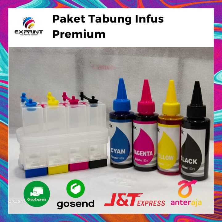 Tabung Infus Canon Tinta Premium 4 Warna Paket Lazada Indonesia 9122