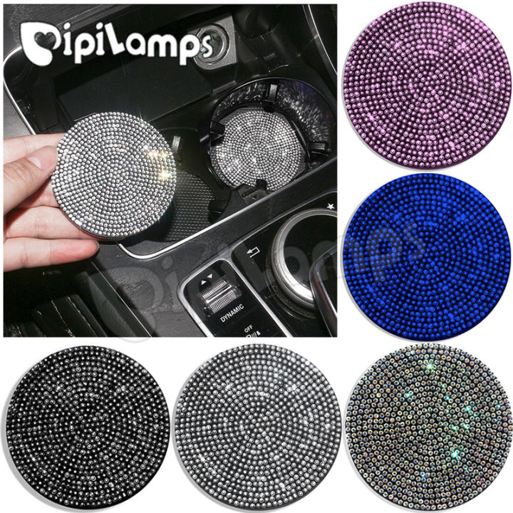 Car Coasters For Cup Holders, Car Bling Coasters, Silicone Car Cup Coasters  2pcs Universal Car Coasters Car Cup Pads 2.75 inches Anti-slip Anti-dust  Car Accessories 