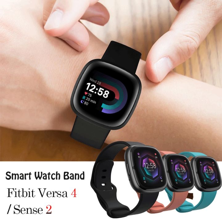 Colorful Bracelet Wrist Strap Fitbit Versa Smart Watch Original Band  Fitbit Sense Sport Soft Silicone Straps Fitbit Versa4 Waterproof band  Lazada PH