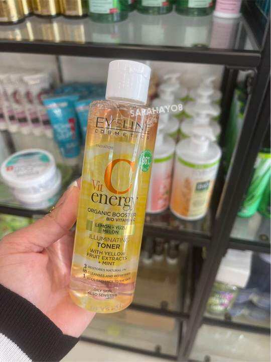 Eveline Vit C Energy Organic Booster Illuminating Toner With Yellow