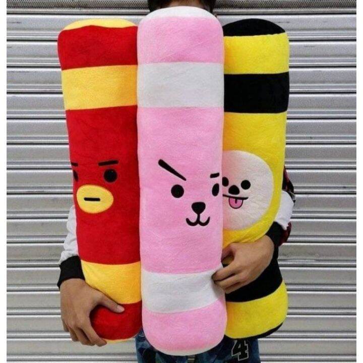 [Deejuan] BT21/BTS Huggable Hotdog/Bolster Pillow Mallow Type 32inch