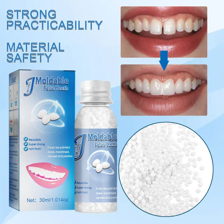 【Ready Stock】Tooth Filling Solid Gigi palsu Denture Material Temporary Tooth Repair Kit DIY