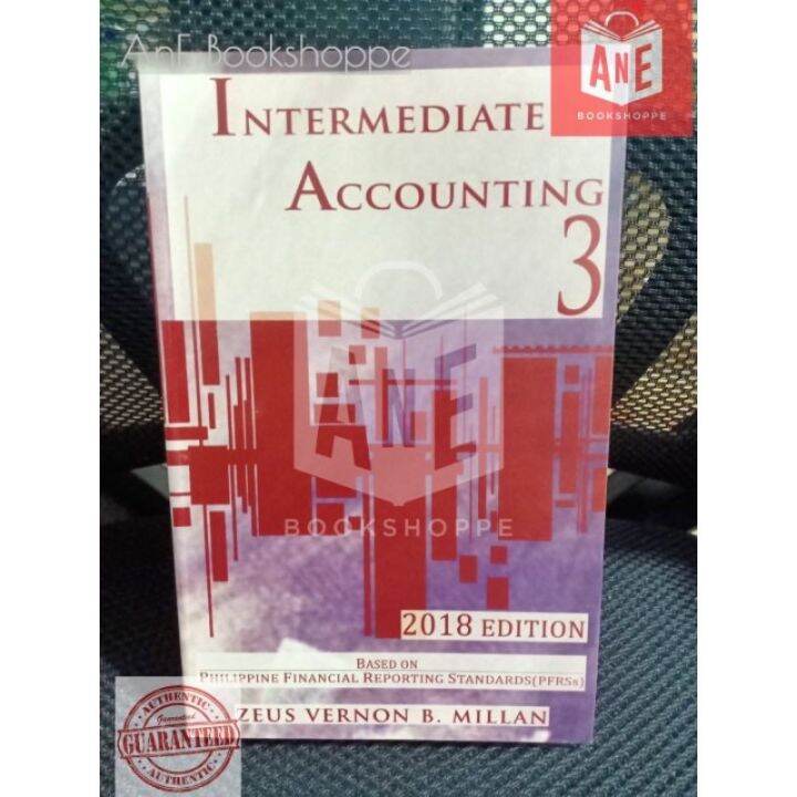 AUTHENTIC Intermediate Accounting Volume 3 2018ed By Zeus Vernon Millan ...