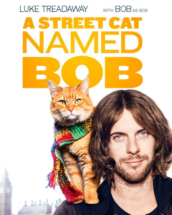 DVD บ๊อบ แมว เพื่อน คน A Street Cat Named Bob : 2016 #หนังฝรั่ง (ดูพากย์ไทยได้-ซับไทยได้) #ทาสแมว