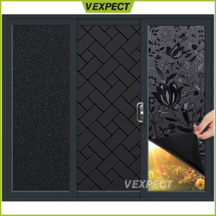 Total Blackout Window Sticker Film, Privacy Window Film Sticker