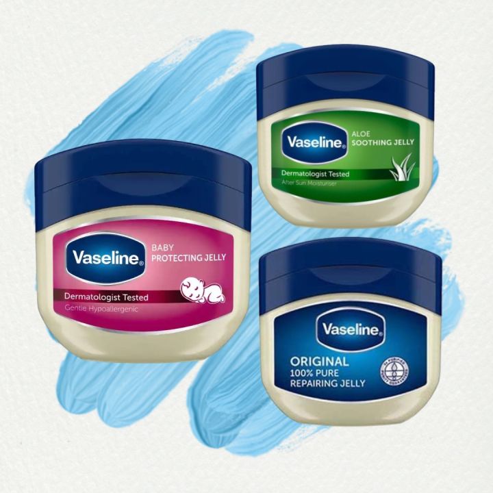 Vaseline Pure Petroleum Jelly Original Aloe Soothing Baby Protecting 50ml Lazada