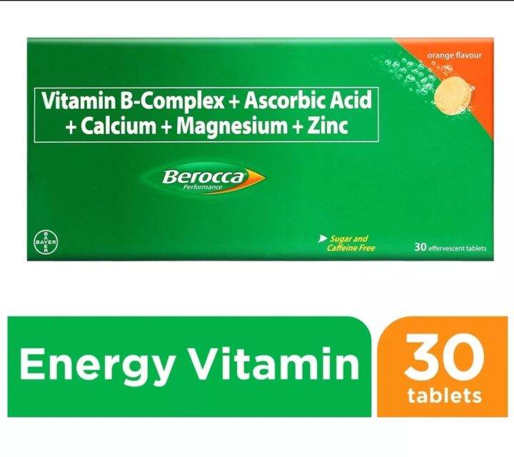 Berocca Multivitamins x 30 tablets/ box Lazada PH