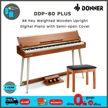 Donner DDP-80 PLUS 88-Key Weighted Wooden Upright Digital Piano