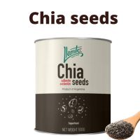 Chia seed Organic  เมล็ดเชีย เมล็ดเจีย คัดเกรดคุณภาพ ตรา llamito ขนาด 500 กรัม