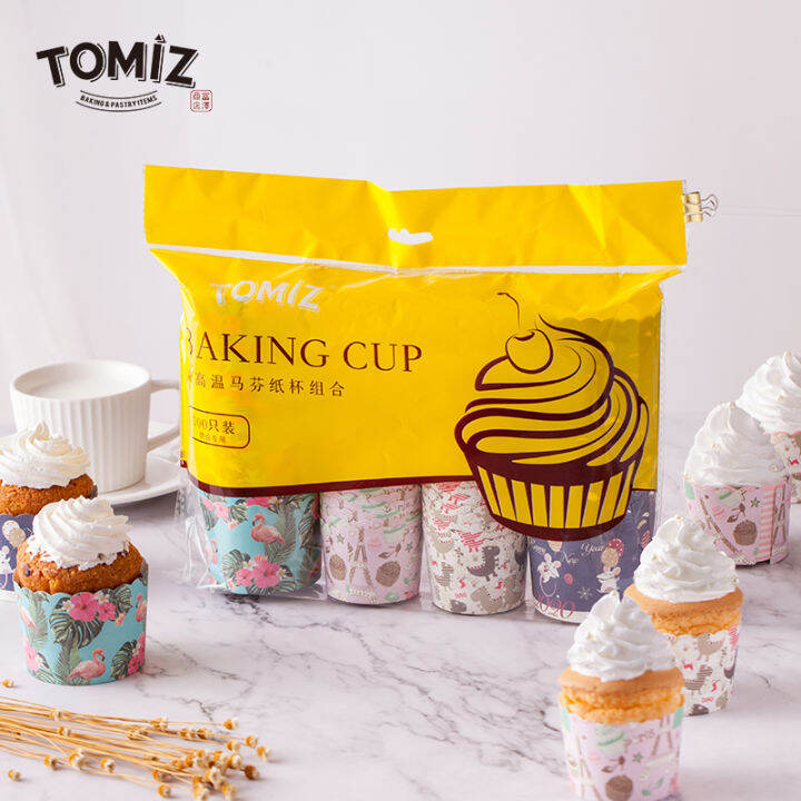 Tomiz TOMY'Z High Temperature Resistant Muffin Paper Cup Combination a