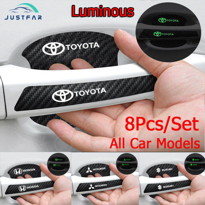 【All Car Models】8PCS/Set Luminous car door handle protector universal