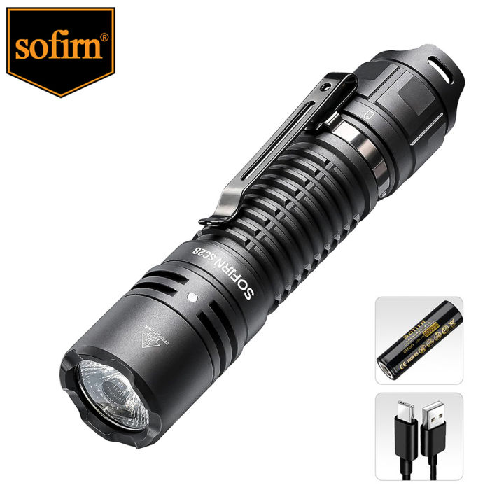 Sofirn SC28 Powerful Tactical flashlight XHP50B HD EDC Torch Light 2800 ...