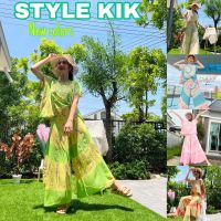 Style kik | Honey set tiedye collection ชุดเข้าเซทเสื้อคอวี ชุดเซทผ้ามัดย้อม ชุดสวยใส่สบาย