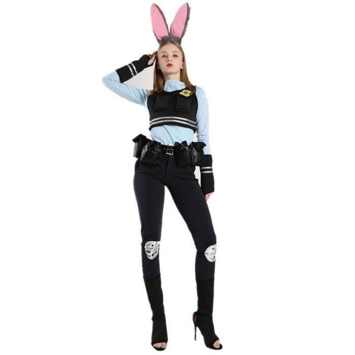 Zootopia Disney Judy Hopps Bunny Cop Police Costume Cosplay | Lazada ...