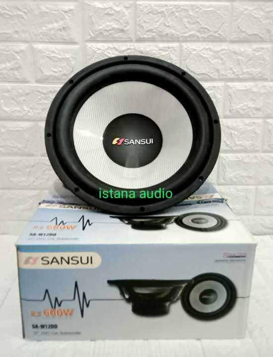 Subwoofer SANSUI SAW12DD Double coil 12" Sansui SA W12DD bass empuk dan berkualitas SANSUI 12
