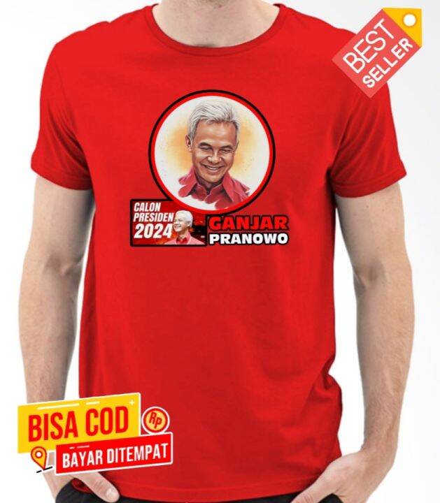 Kaos Capres 2024 Ganjar Pranowo Baju Pilpres Dengan Varian Warna