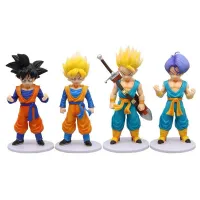 พร้อมส่ง✅ DragonBall ชุด 4 ตัว ซง โกฮัง ทรังค์ ซุปเปอร์ไซย่า พร้อมฐานวาง ขนาดความสูง 18-20ซม. ส่งเร็วจากกทม.