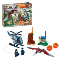 ตัวต่อของเล่นเลโก้LEGO BELA10918 Jurassic dinosaur series 10756 Puzzle interactive assembling