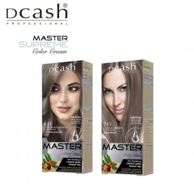 **NEW** DCASH PRO MASTER SUPREME COLOUR CREAM **สีใหม่** ดีแคช โปร มาสเตอร์ ซูพรีม คัลเลอร์ ครีม ครีมย้อมผม สูตรสารสกัดจากธรรมชาติ #โทนลาเต้