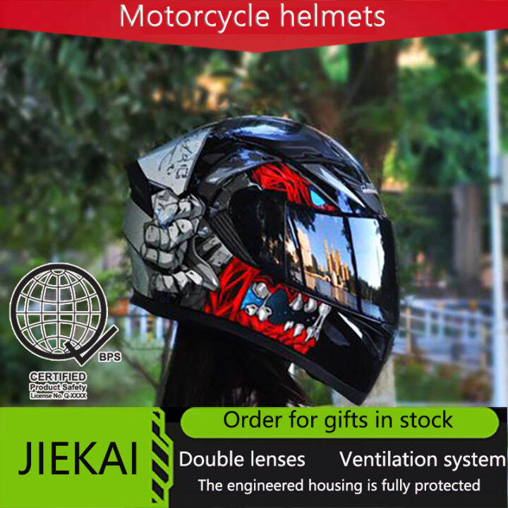 Jiekai Universal Motorcycle Helmet Helmet with ICC Sticker Motorcycle