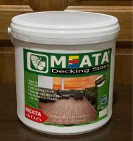 สีย้อมไม้ (สำหรับงานพื้นไม้ พื้นไฟเบอร์ซีเมนซ์(สูตรน้ำ) Meata Decking Stain กึ่งเงา (3.785 ลิตร)