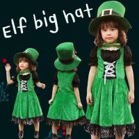 Kinchobabyshop - Elf big hat เอล์ฟน้อยพร้อมหมวกใบโต! #ชุดแฟนซี #ชุดxmas #xmas