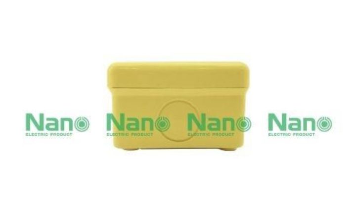 nano-กล่องกันน้ำพลาสติก-สีเหลือง-รุ่น-nano-201y-60-กล่อง