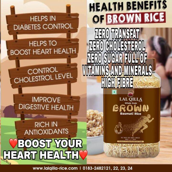 Sale! Lal Qilla Brown Basmati Rice Health Benefits Diebetes Control