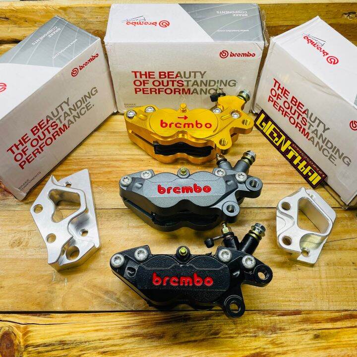 Brembo Caliper 4pot 10A Copy W/ Bracket- Aerox155,Nmax | Lazada PH