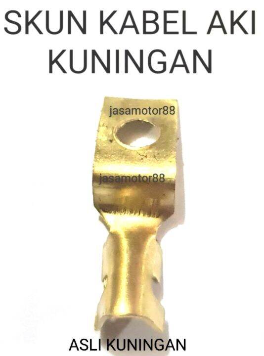 SKUN KEPALA KABEL AKI BATRAY PETAK KUNINGAN ASLI | Lazada Indonesia