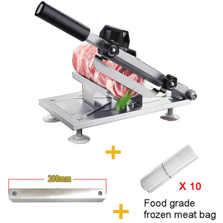 Adjustable 0.38mm Manual Freeze Meat Slicer Machine for Lamb Beef Fish