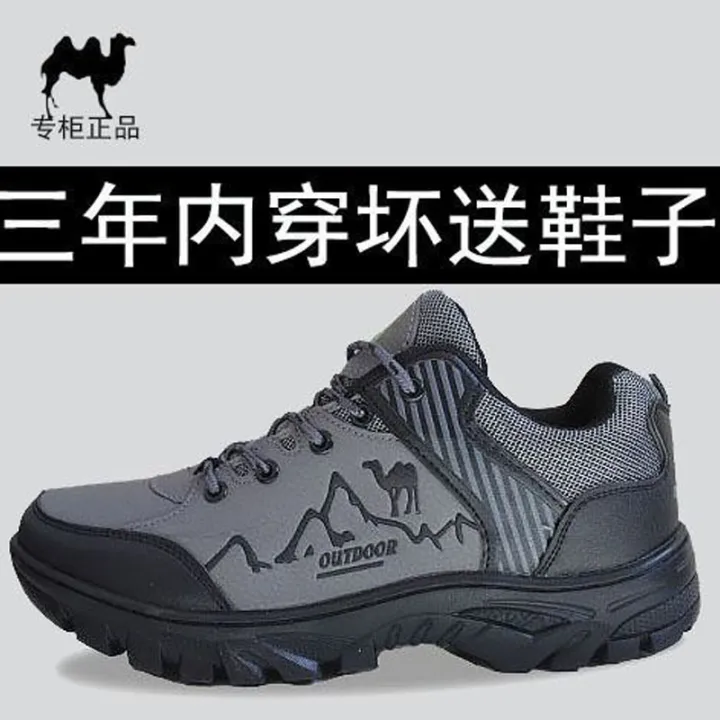 2022 New Men 'S Waterproof Non-Slip Hiking Shoes Lightweight Deodorant Soft Bottom Korean Style Trendy Casual Sports Men 'S Shoes