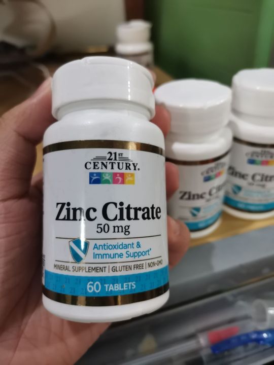 21st Century Zinc Citrate 50 Mg 60 Tablets Exp2023 Lazada Ph 7216