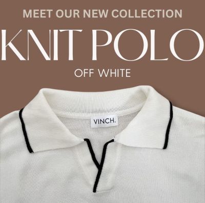 VINCH Knit Polo Shirt (OffWhite)