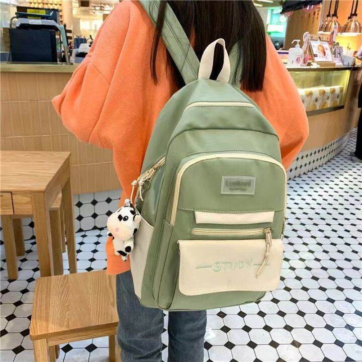 Korean version school bag Female High senior high school student campus