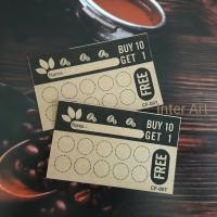 CF-007 บัตรสะสมแต้มกระดาษคร๊าฟ100ใบ