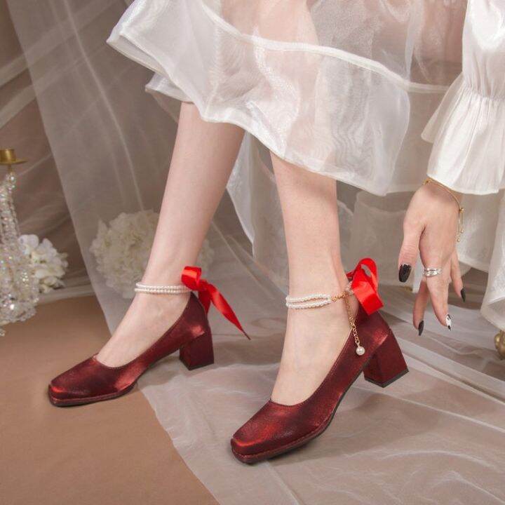 Retro hot sale wedding shoes