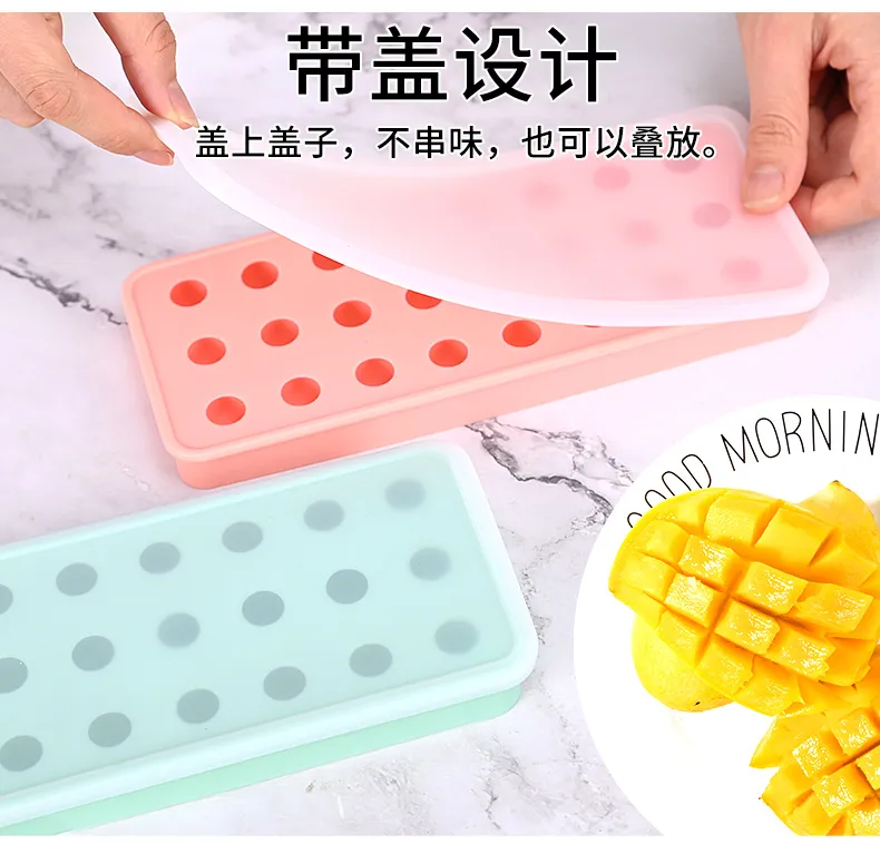 Viscous Filling Mold Yuanxiao Soup round Stuffing Mold Moon Cake Custard 5G  Yogurt Haw Ball Silicone Small Ice Hockey Ice Tray