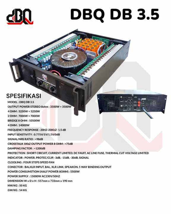 Power Amplifier BUILD UP Class H | dBQ DB 3.5 | Lazada Indonesia